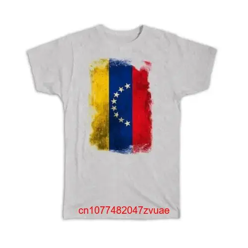 Винтажная футболка с винтажным флагом Венесуэлы длинным или коротким рукавом