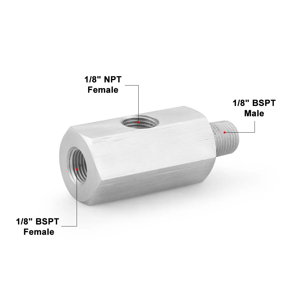 

Боковые отверстия из нержавеющей стали 1/8 дюйма NPT мама к M12 M10 M14 1/8NPT 1/4NPT датчик давления масла соединитель подающей линии манометр тройник адаптер