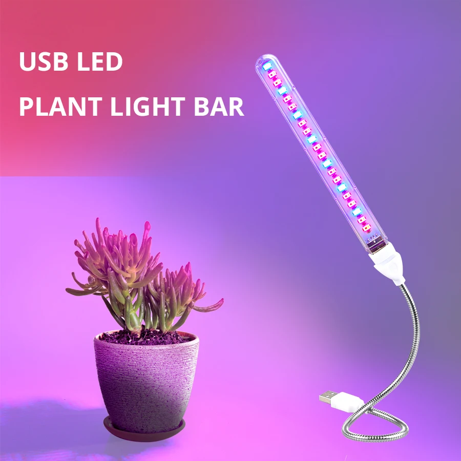 

5V LED Grow Light Full Spectrum Red & Blue Phyto Grow Lamp Indoor USB Phytolamp For Plants Flowers Seedling Greenhouse Fitolampy