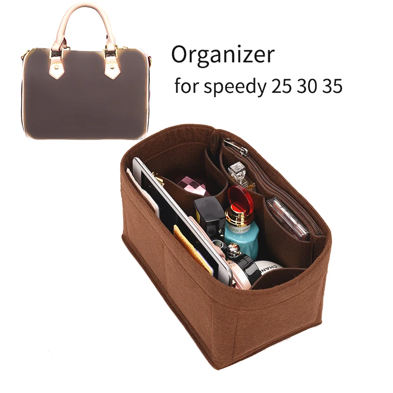 Fits For Chanel 2.55 Felt Insert Bag Organizer Makeup Bucket Luxury Handbag  Portable Base Shaper CFJumbo Organizer