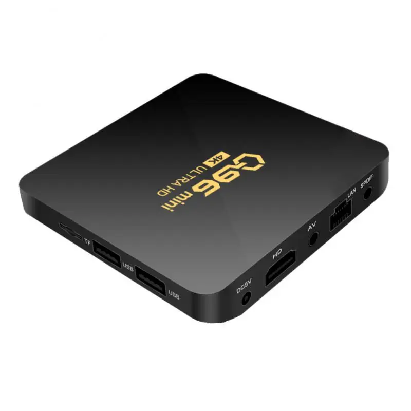 

Q96 Set Top Box Mini Home Theater Media Player 4K H265 24G WIFI Android 100 TV Box Amlogic S905L Quad Core Black Smart Set Top