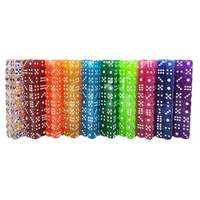 20PCS/Lot  6 Sided  Acrylic Transparent Dice  Dice Set For Club/Party/Family Games 1