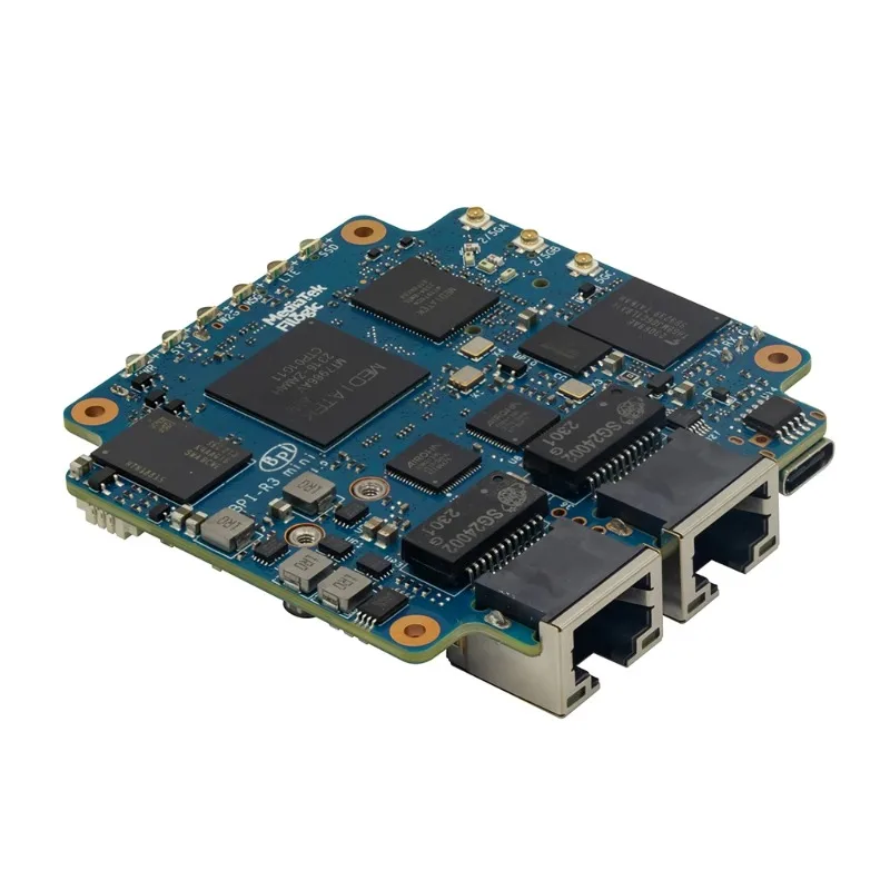 Фото Мини-роутер Banana Pi BPI-R3 Wi-Fi6 2.4G/5G MT7976C, 2 ГБ ОЗУ, 8 ГБ eMMC, 2 порта 2.5GbE Ethernet, беспроводной маршрутизатор MediaTek MT7986 №3