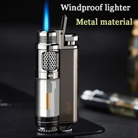 turbo lighter gadgets for men torch lighters creative windproof cool refillable gas butane jet lighter smoking accessories