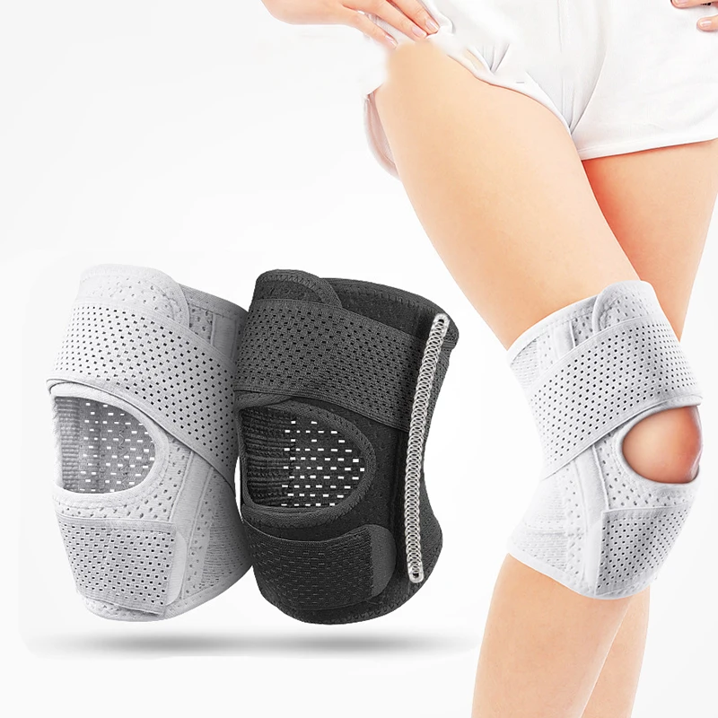 

1PC Kneepad Breathable Spring Support High Elasticity Sports Running Cycling Football Knee Brace Protector Fitness Accessories