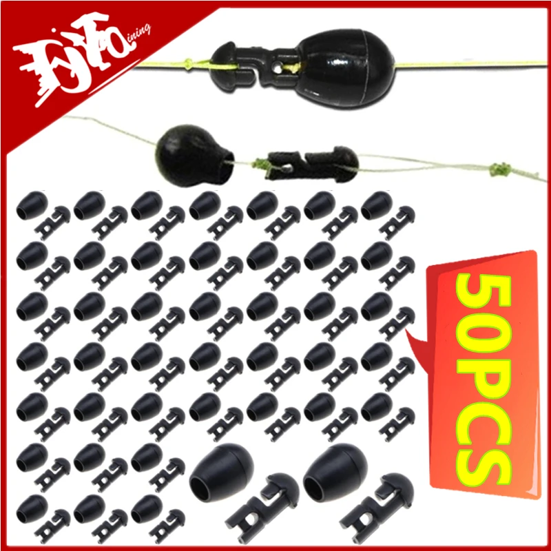 

50PCS Beads Quick Change Carp Terminal Tackle Method Feeder Fishing Tools Connector Fish Tackles Pesca Iscas Accessories 2023