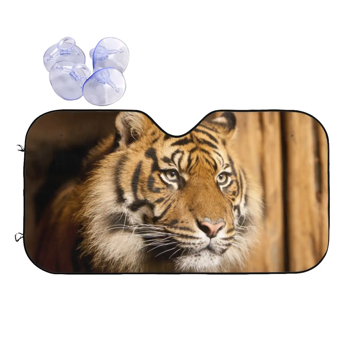

Bengal Tiger King Sunshade Windscreen Animal Lovers Fashion Car Front Windshield 76x140cm Sunshade Visor Heat Reflector