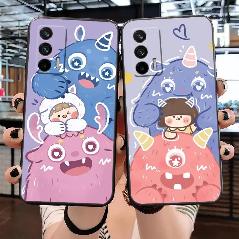 

Case For Realme GT 2 Pro Master NARZO 50 50I 50A 5G C35 C33 C31 C30 C30S C21 C21Y C20 C15 C12 C11 C3 C2 Case Cute Little Monster