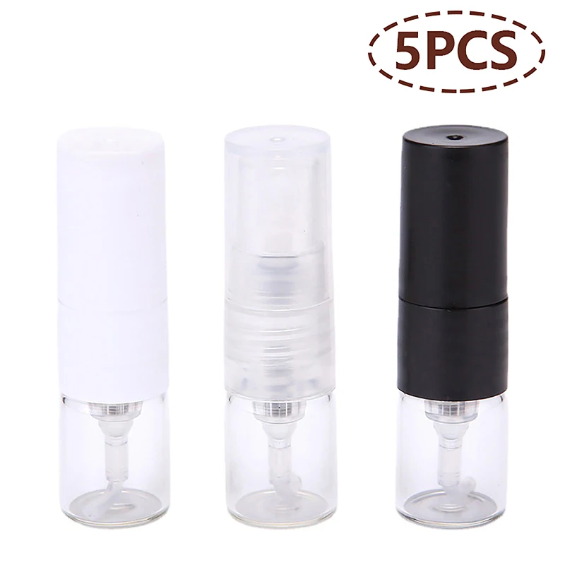 5 шт. 1 мл портативный пластиковый спрей для духов многоразовая