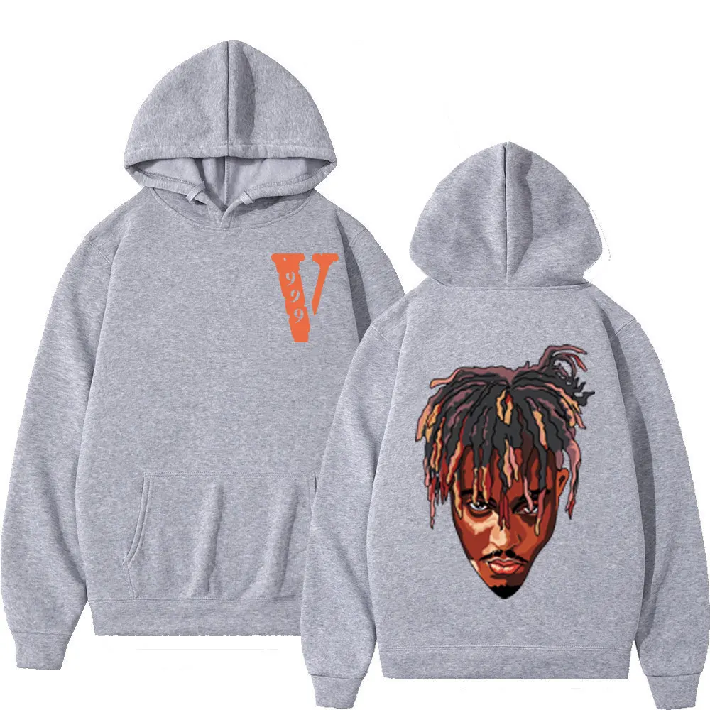 

Толстовка Rapper Juice Wrld графическая для мужчин и женщин, Модный свитшот с капюшоном в стиле хип-хоп, трендовые винтажные пуловеры оверсайз, уличная одежда