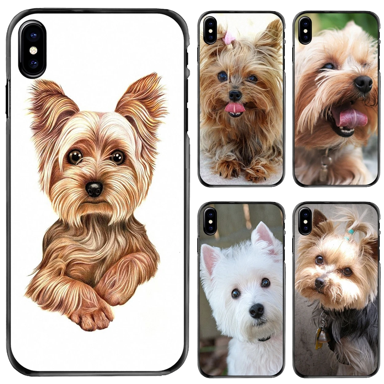 

YORKSHIRE TERRIER dog pet puppy For Apple iPhone 11 12 13 14 Pro MAX Mini 5 5S SE 6 6S 7 8 Plus 10 X XR XS Hard Phone Cover Case