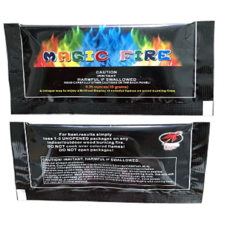 

10g/15g/25g/30g/50g Magic Fire Colorful Flames Powder Bonfire Sachets Pyrotechnics Trick Outdoor Camping Hiking Survival Tools