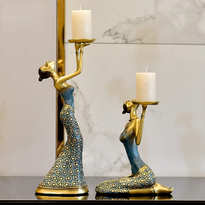 

Nordic Style Candle Holder Home Decoration Dining Table Decor Candlestick Vintage Candelabros Para Velas Decorative Items WZ50CH