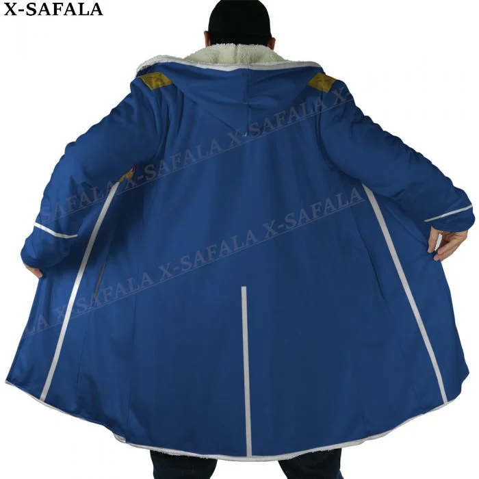 Эдвард Элрик цельнометаллическое пальто с алхимиком 3D принтом Толстая теплая