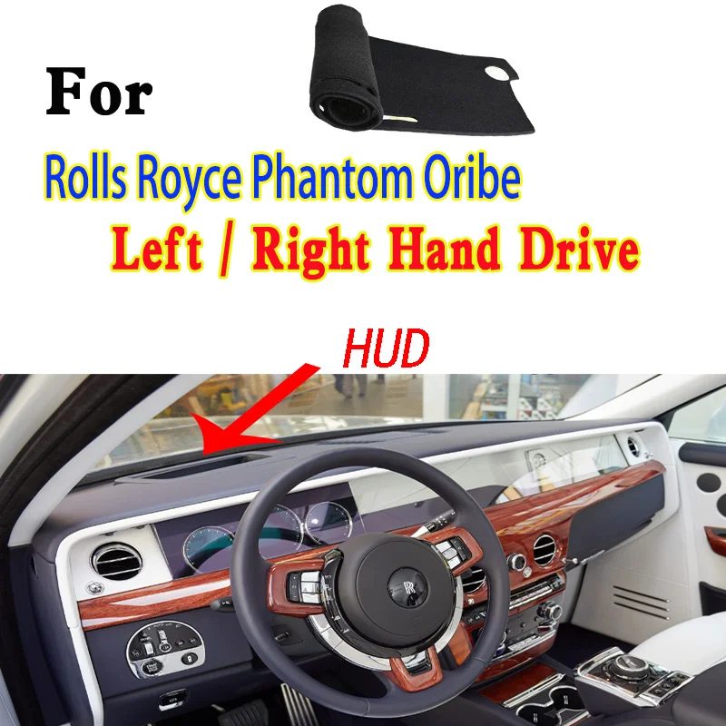 Для 2018 рулонов-Royce Phantom Oribe VIII Mk8 EWB изоляция солнцезащитный коврик защита от грязи Противоскользящий Стайлинг автомобиля Приборная панель