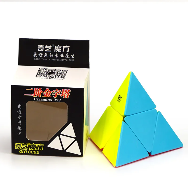 

QiYi Pyraminx 2x2 Magic Cube Stickerless Professional Speed Cubes QIYI 2x2x2 Pyramid Cubo Maigco Puzzle Educational Toys
