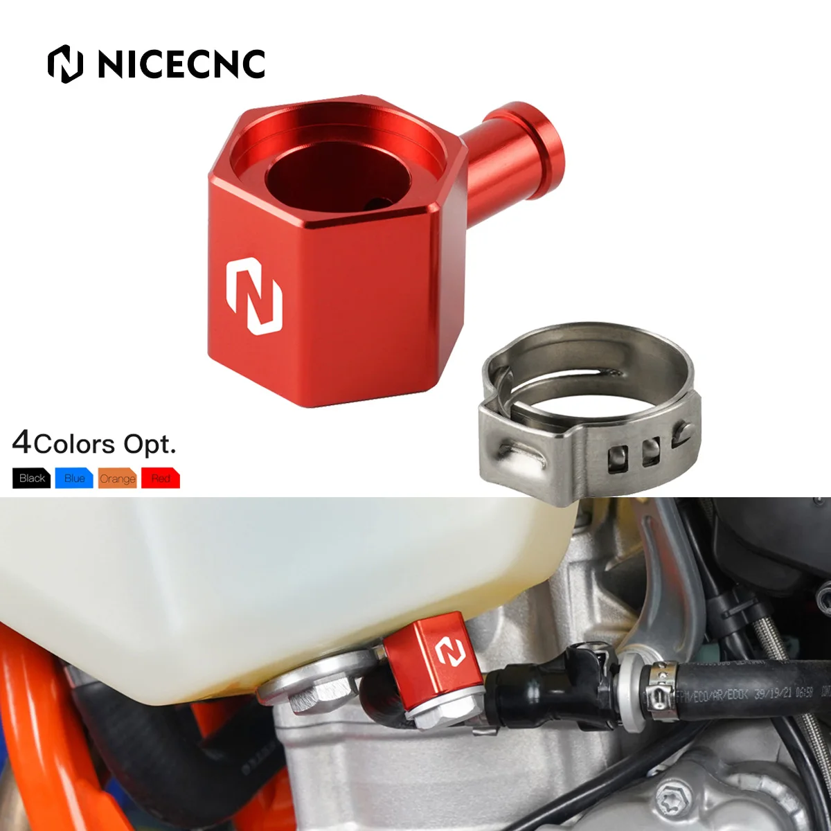 

NiceCNC Fuel Oil Line Tank Connector for GasGas EC250 EC300 EX300 EX250F EX350F EX450F MCF 250 450 MC250F MC450F 2021 2022 2023
