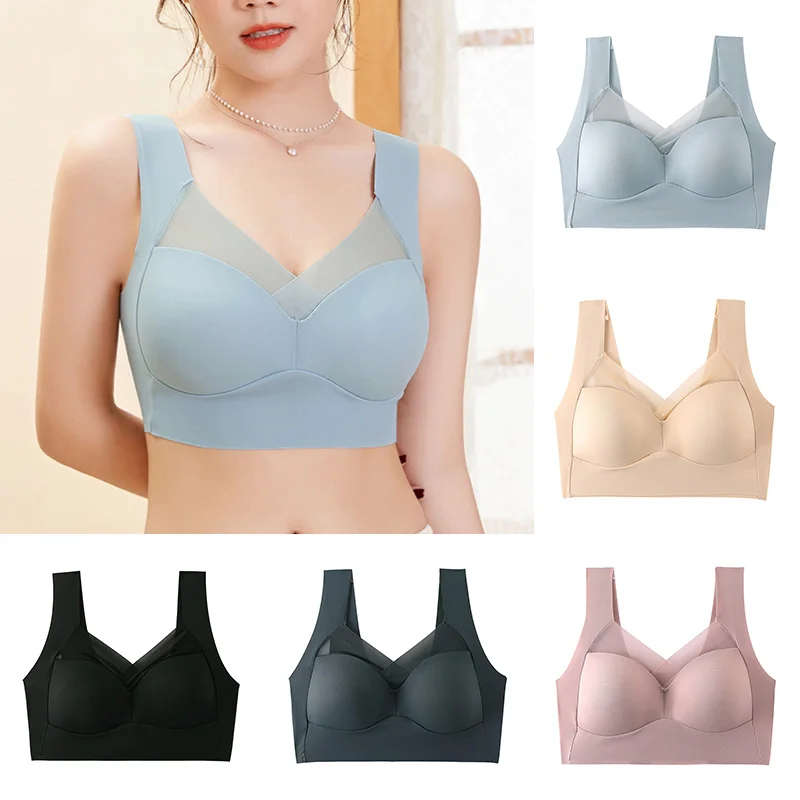 

Sexy Top Seamless Bra Plus Size Backless Bras Push Up Women Wireless Bralette Woman Underwear Sports Unwired Bra Without Frame