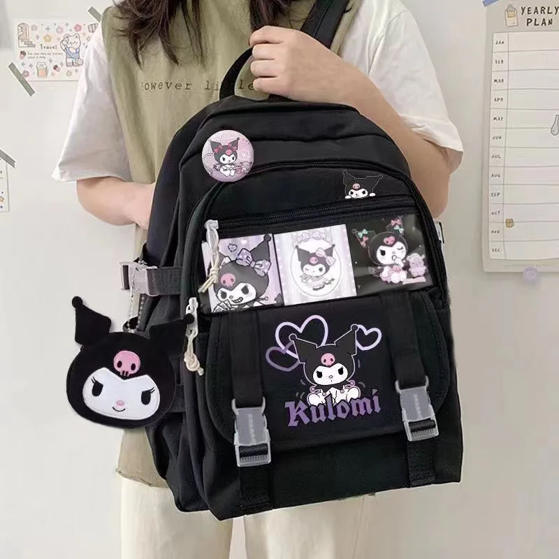 

Sanrio Cartoon Kulomi Schoolbag Cinnamoroll Babycinnamoroll Backpack Niche Student Girl Large Capacity Kulomi Cartoon Backpack