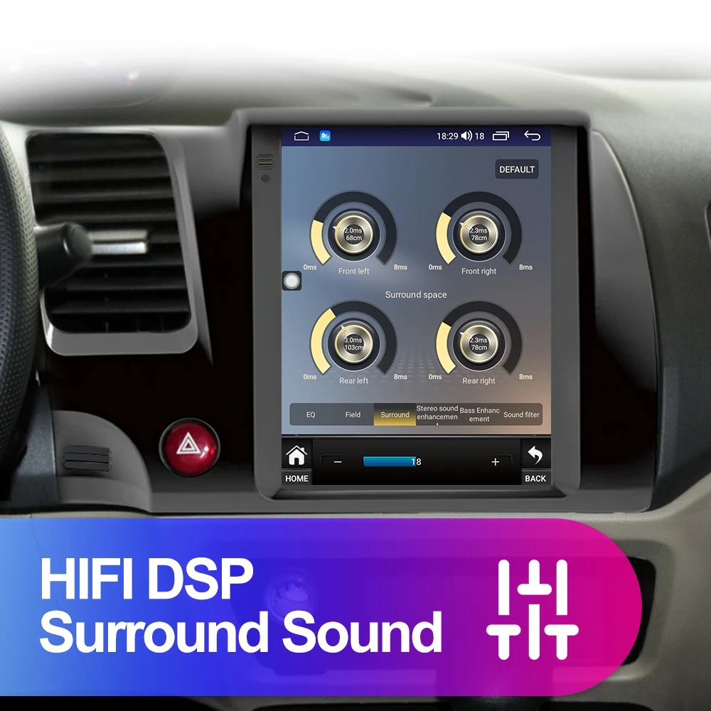 CAIXI GX9 8-ядерный для Tesla style Honda Civic 2005 - 2011 Android 11 автомобильный радиоприемник