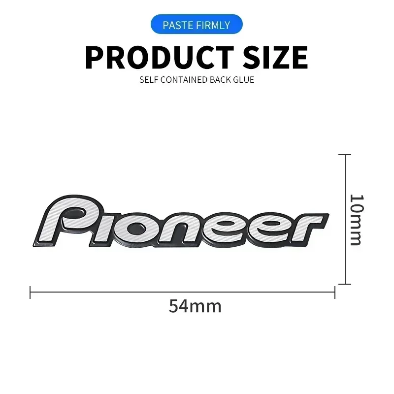 Фото 5/10 шт. высококачественные металлические эмблемы Pioneer для автомобильных Hi-Fi колонок, стерео-значки, автодекор №2