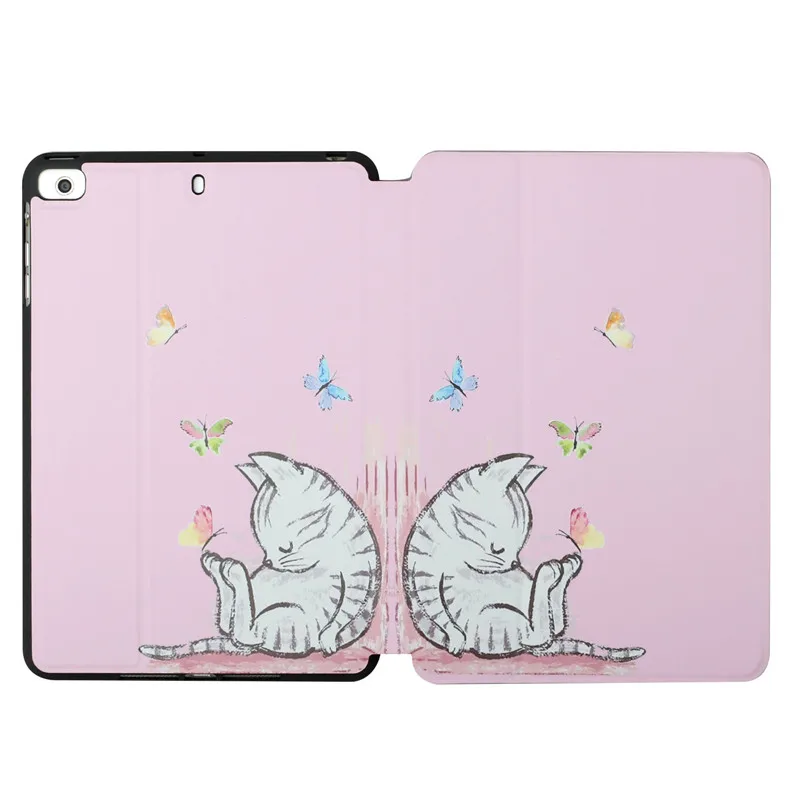Чехол для планшета iPad Mini 6 чехол 8 3 дюйма с милой кошкой и подставкой кожаный