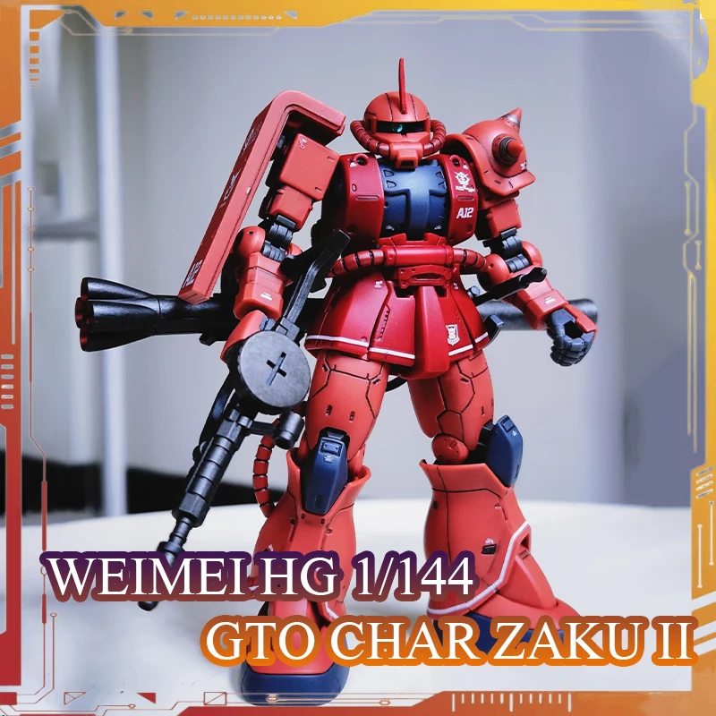 Фото WEIMEI KO HG Char Zaku II Фигурка MS-06F масштаб 1/144 сборная модель комплект GTO аниме фигурки пластиковые детские игрушки подарок на день рождения №1