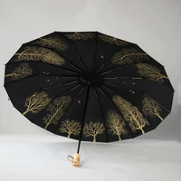 16 bones samurai golf parasol umbrella womens anime portable japanese umbrella long handle girls paraguas anime uv umbrella