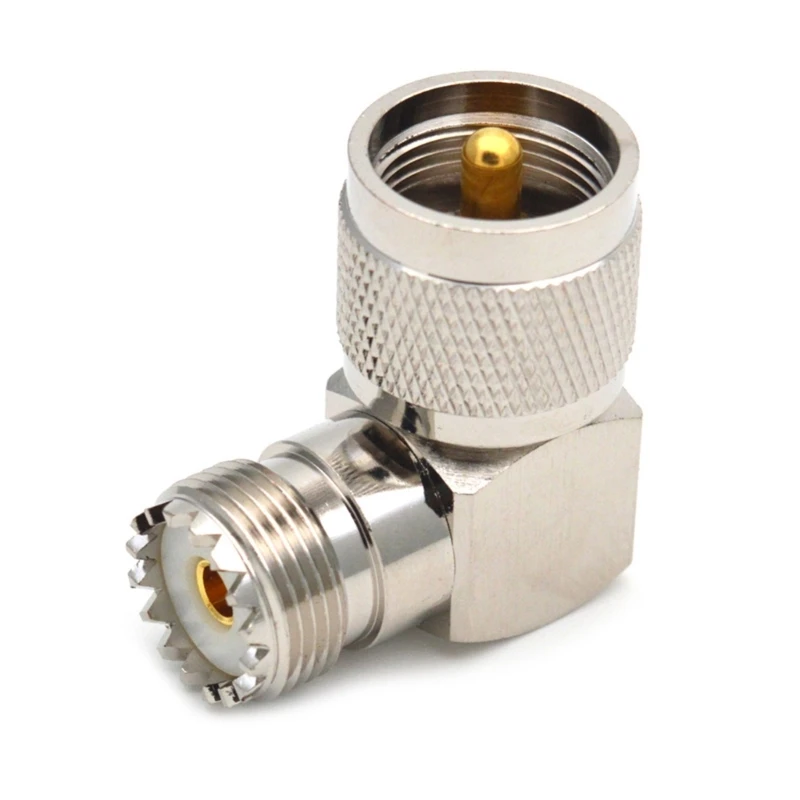 

High-Quality UHF JKW Adapter UHF-PL259 Male To SO239 Female RF Coaxial Adapter SO239 90Degree L Shape Low Loss Connector