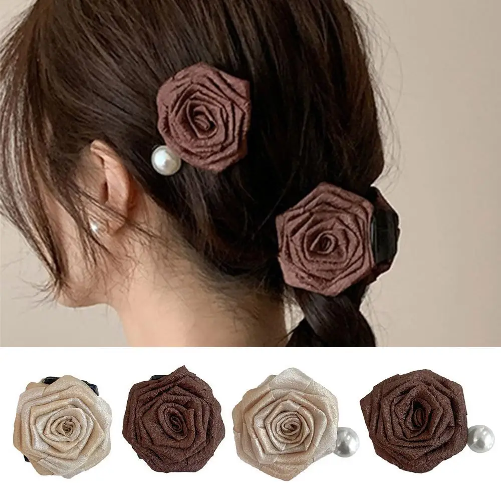 Зажим для волос с сушеными розами в стиле Ретро