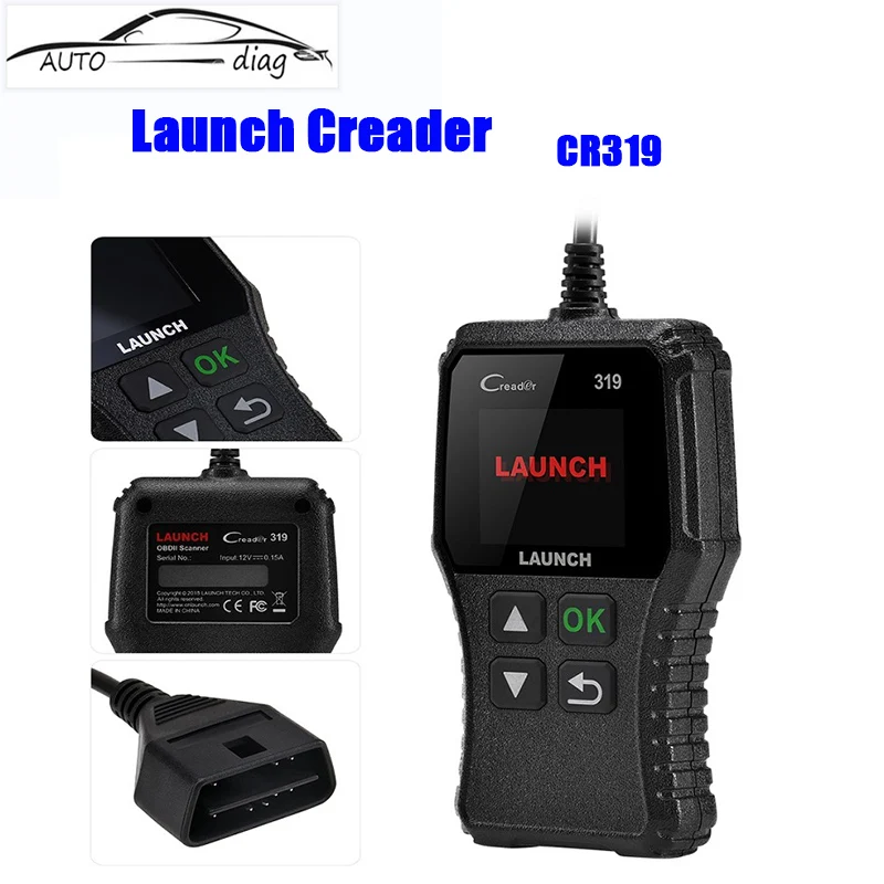 

Original Launch X431 Creader 319 CR319 Auto Code Reader OBD2 Scanner Support Full OBDII/EOBD function Creader PK ELM 327 CR3001