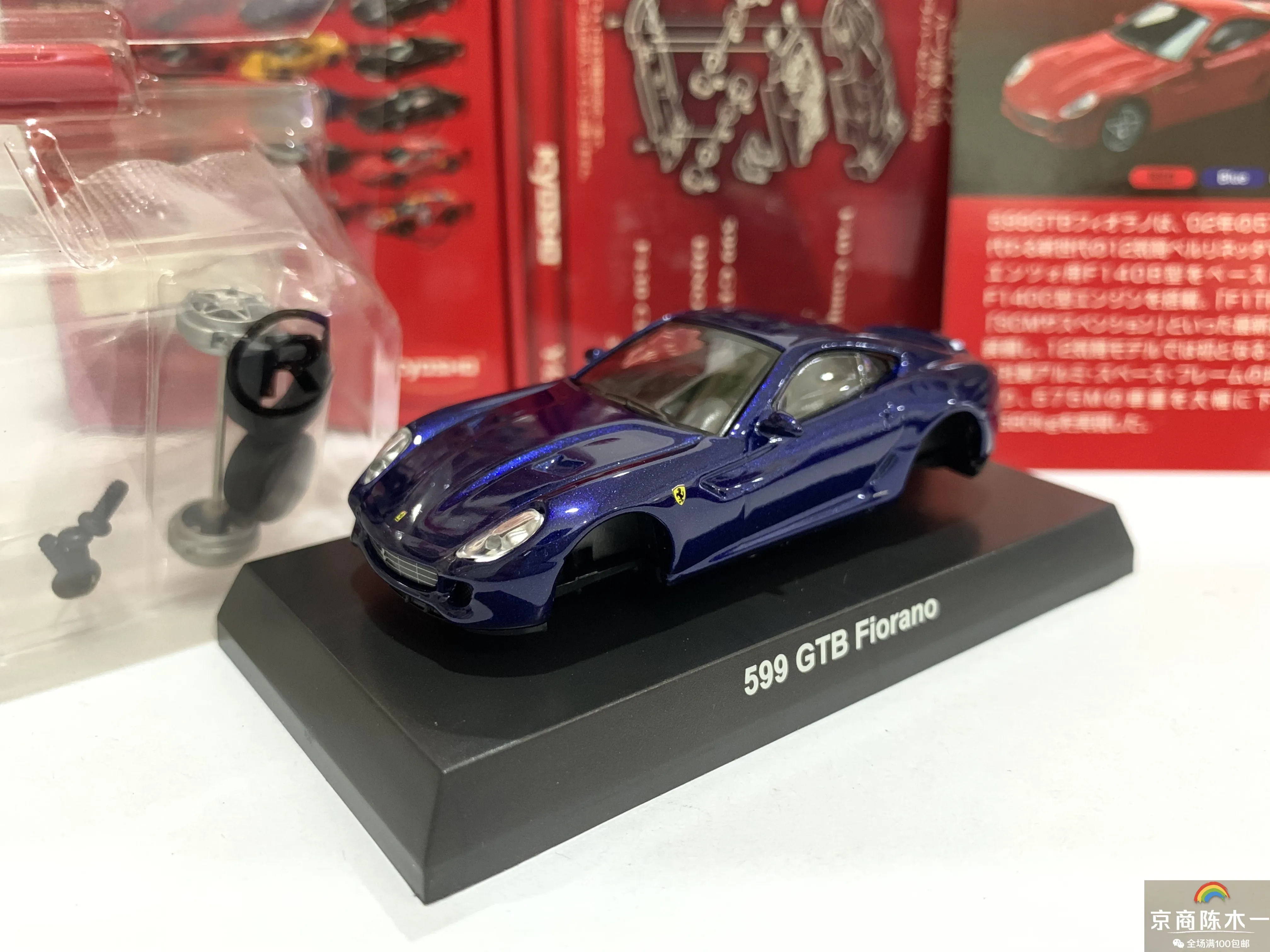 

Коллекция 1/64 KYOSHO для 599 GTB Fiorano из литого сплава, декоративная модель автомобиля, игрушки