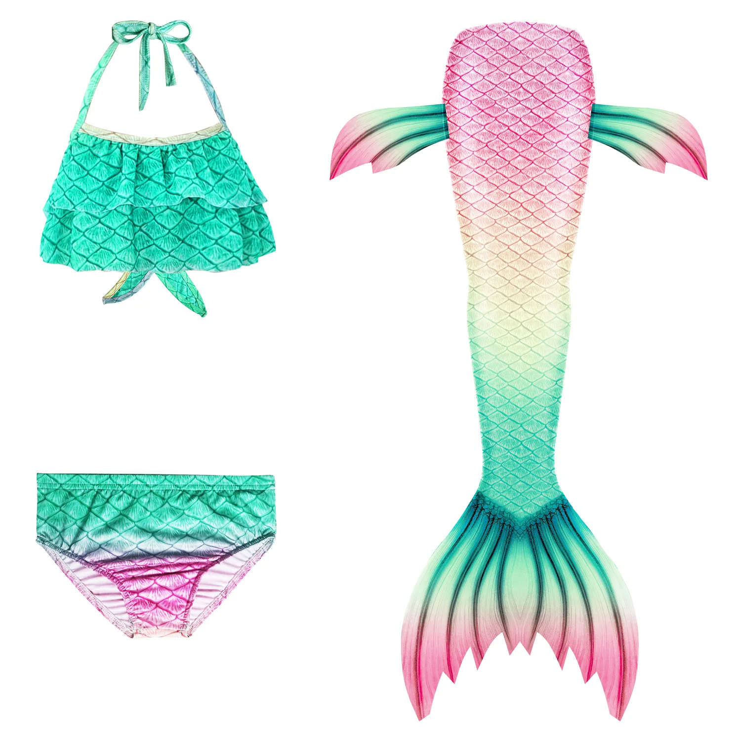 

Kids Mermaid Swimsuit Girl Mermaid Tail Girl Mermaid Costume Swimsuit Hot Spring Swimsuit Girl Bikini Suit