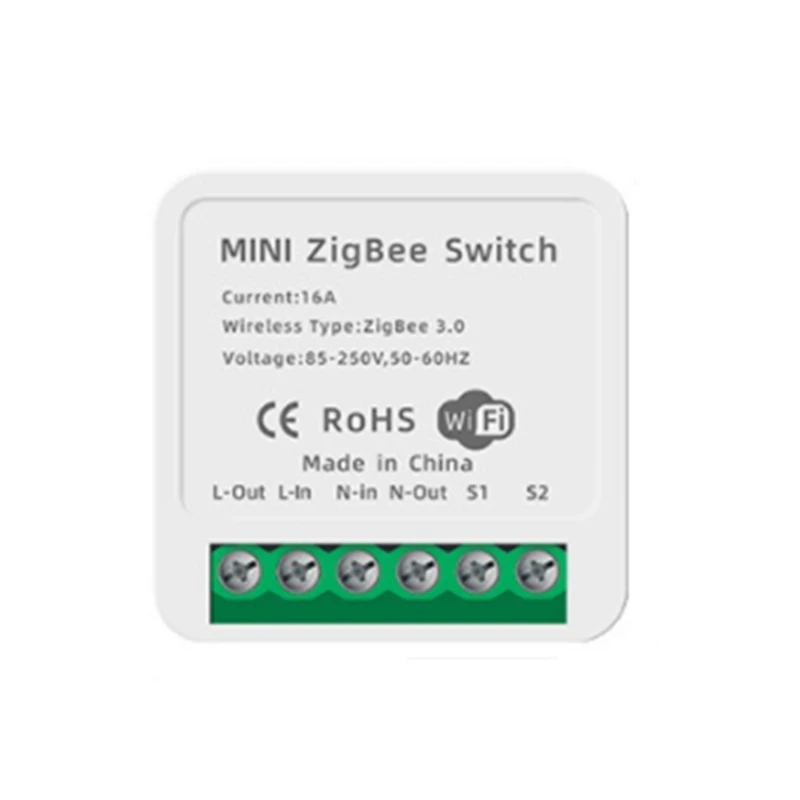 

Tuya Zigbee Mini Smart Diy Switch 16A Tuya Smart Life App Voice Control Smart Home Automation Relay Module