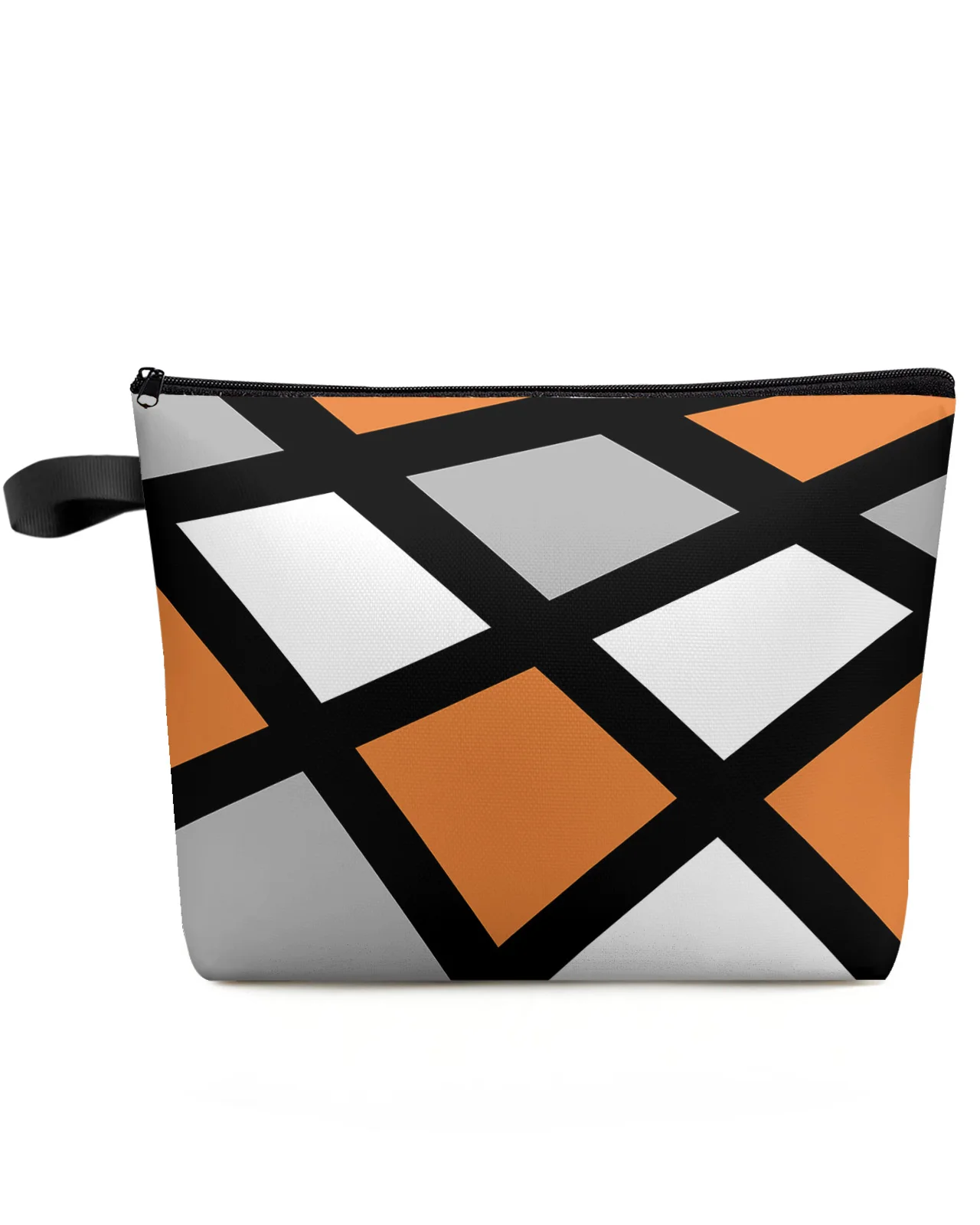 

Квадратная сумка для макияжа с геометрическим рисунком, дорожные принадлежности, женская косметичка, органайзер для туалета, детский пенал для хранения