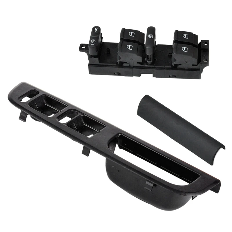 Черный 3B 0867175 Комплект лицевой панели главного переключателя окна для Passat Jetta Golf