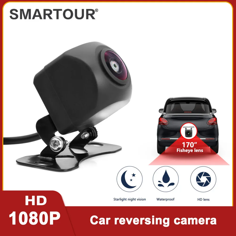 SMARTOUR HD 1080P 170 градусов автомобильная камера заднего вида резервная черная линза