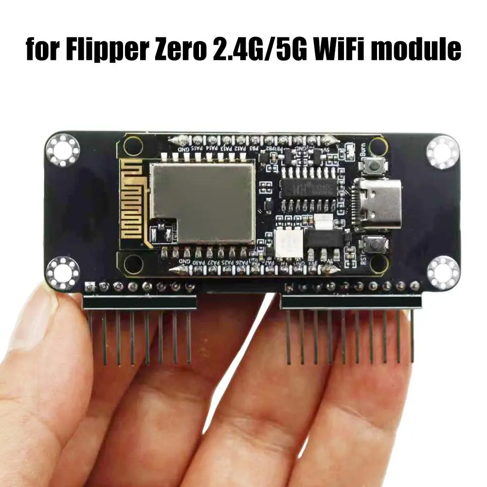 Фото Плата разработки Internet Of Thing для Flipper Zero 2,4G/5G, макетная плата, беспроводной модуль Flipper Zero 2,4G5G WiFi Deauther №2