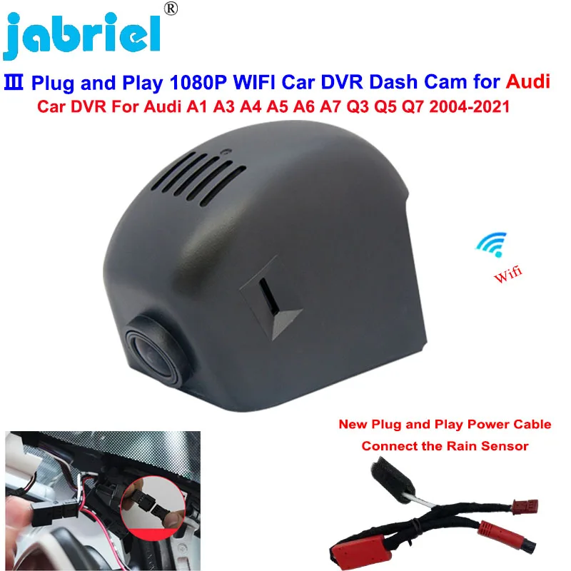 Plug and Play Car DVR Dashcam For Audi A1 A3 A4 A5 A6 A7 A8 Q3 Q5 Q7 TT 2004-2020 Wifi Car Camera 1080P Dash Cam Video Recorder
