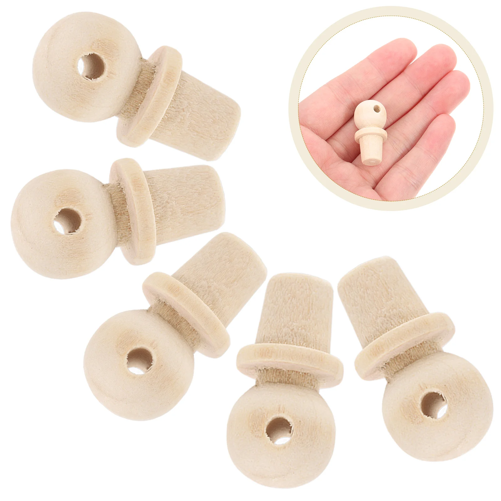 10 шт. аксессуары для пробки тыквы деревянные незаконченные ручки ящиков вилка