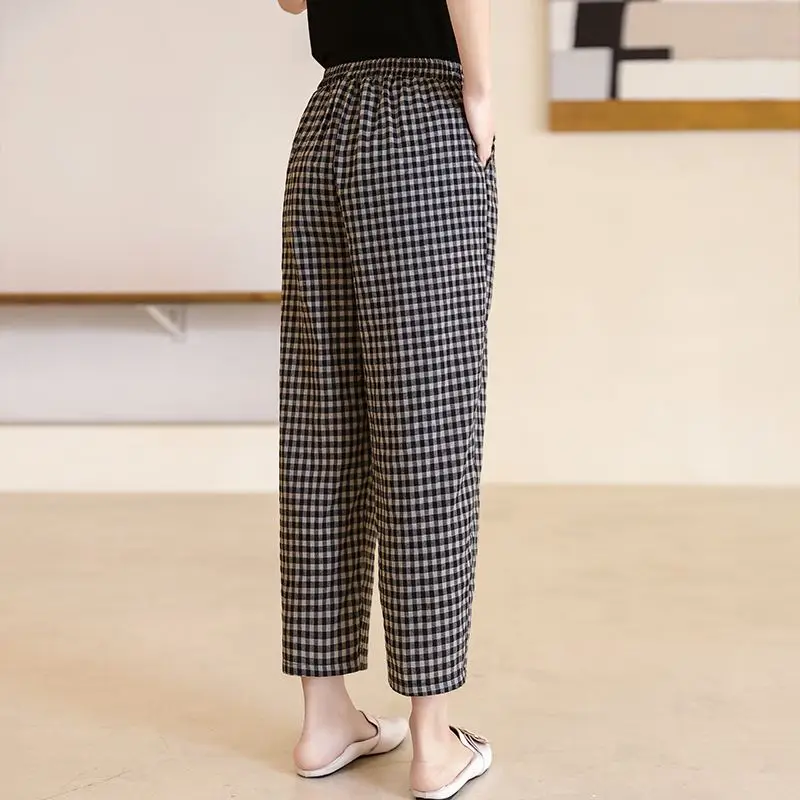 Брюки женские универсальные с высокой талией Модные свободные удобные