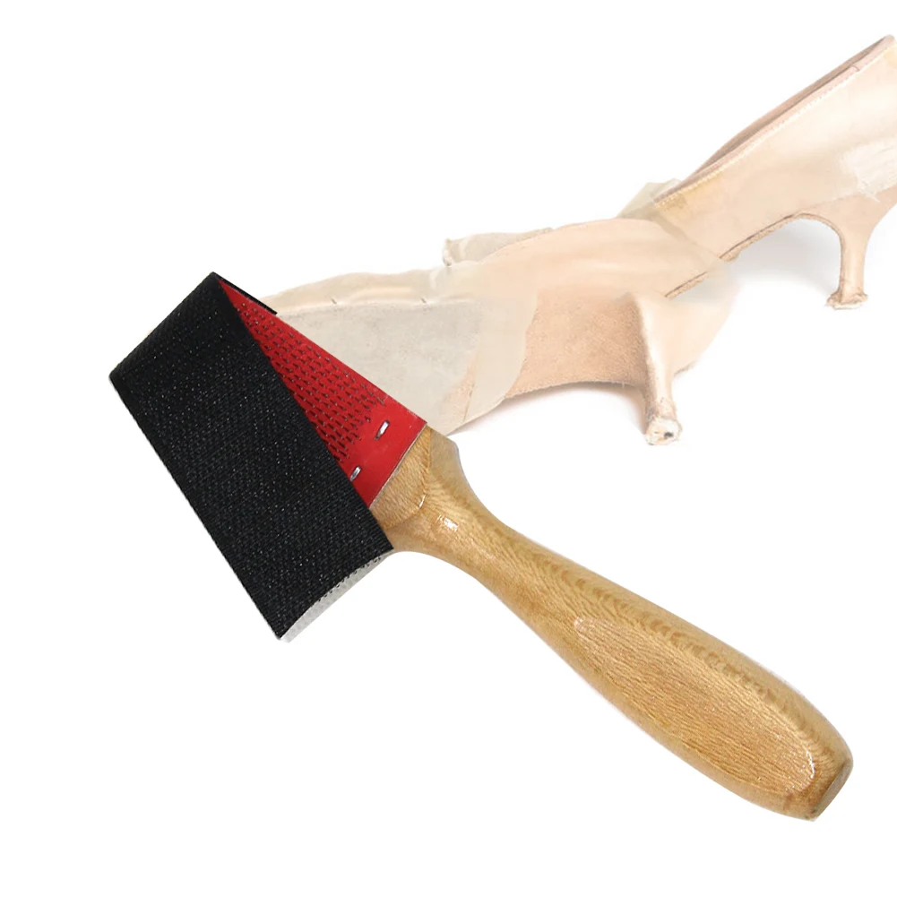 

Dust Remove Dance Shoes Brush Portable Enhance Friction Ballroom Maintenance PU Protector Home Soles Easy Grip Wood Handle