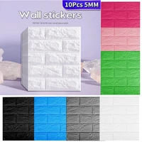 1020 pcs new 3d brick wall stickers wallpaper decor foam waterproof wall covering wallpaper for kids living room diy background