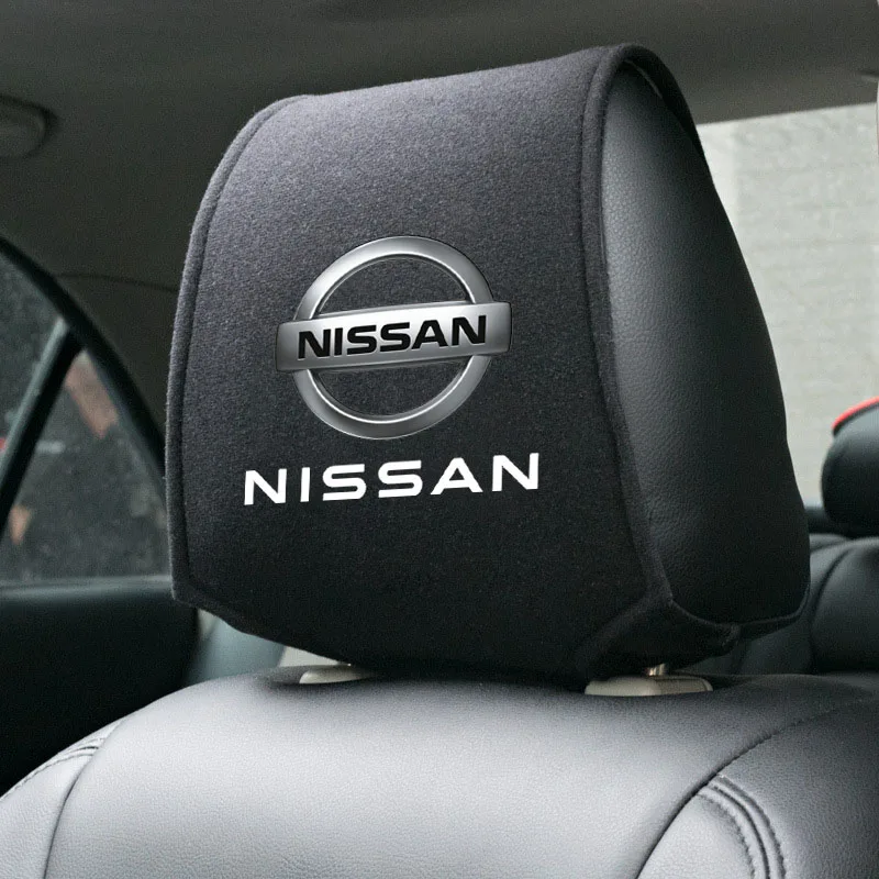 

New Car Headrest Cover For Nissan Qashqai Sylphy Tiida Altima Teana X-Trail Leaf Juke Sentra Note Micra Maxima Accessories