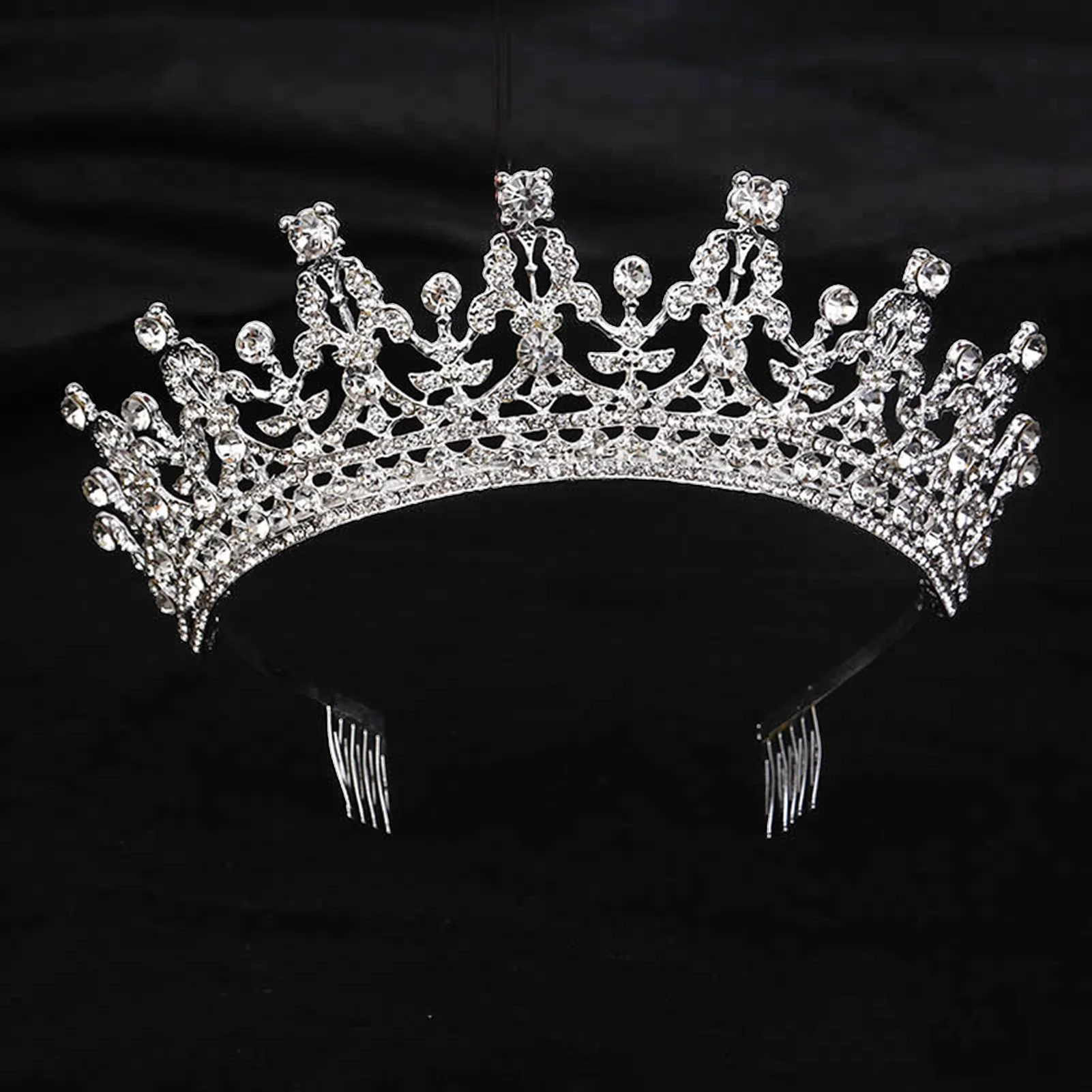 Свадебные тиары и короны для невесты блестящие бриллиантовые повязки на голову с