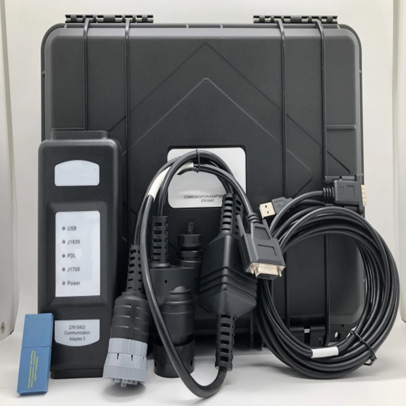 

27610402 Version Heavy Duty Communifor CATion Adapter 3 Diagnostic Tool Tester Software 2021B with Box for Perkins Excavator