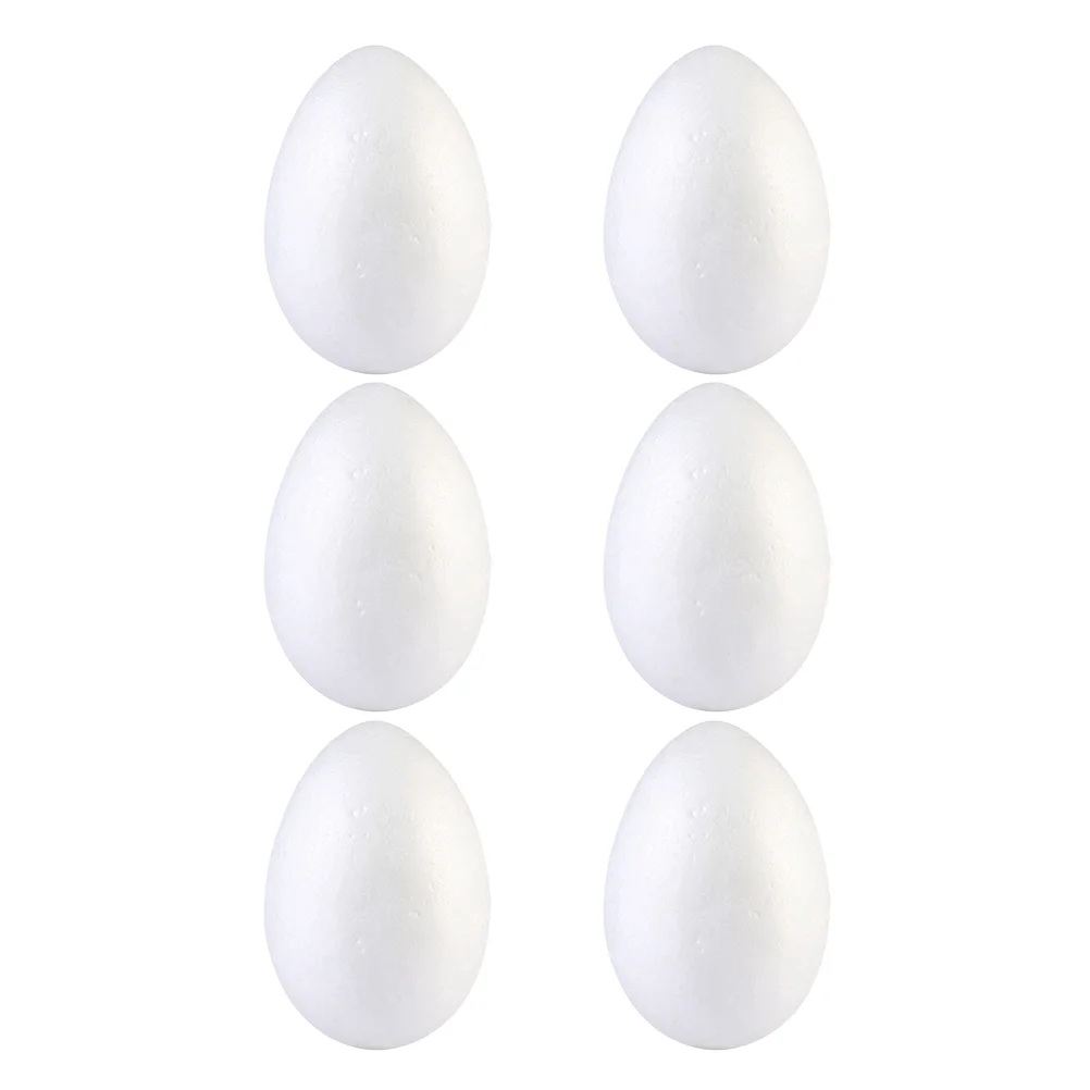 

Egg Easter Foam Eggs Diy Toy Painting Artificial Decoration Polystyrene Round Craft White Simulation Crafts Kids