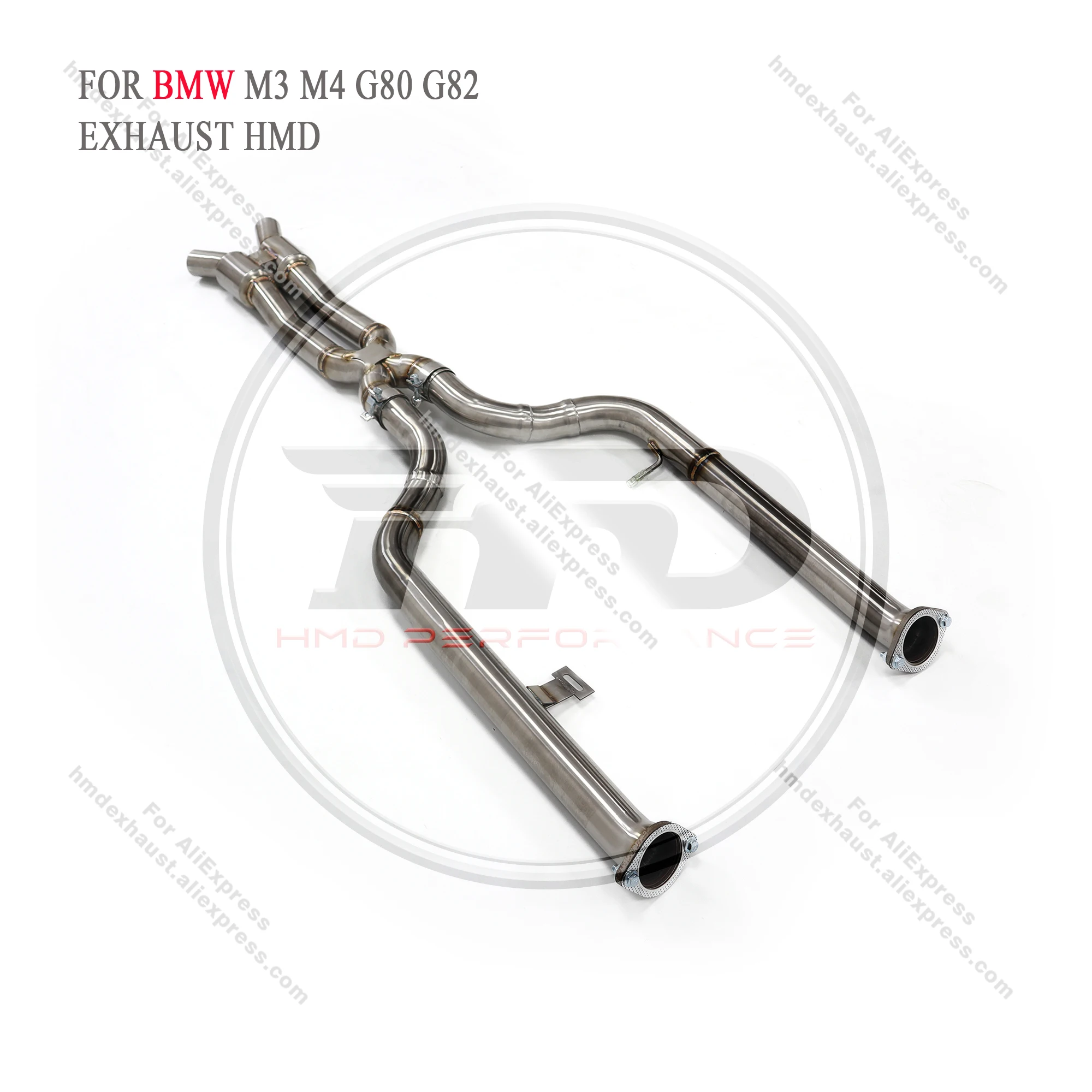 HMD выхлопная система из нержавеющей стали средняя труба для BMW M3 M4 G80 G82 X-труба с