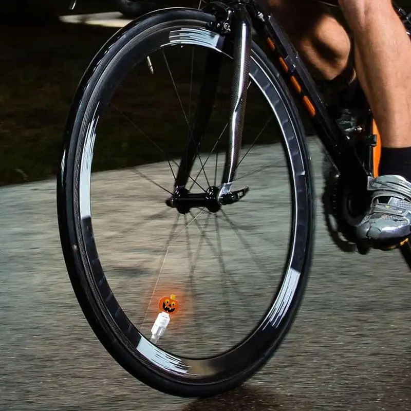 Фонарики колпачки для стержней шин фонарики умный датчик форма тыквы