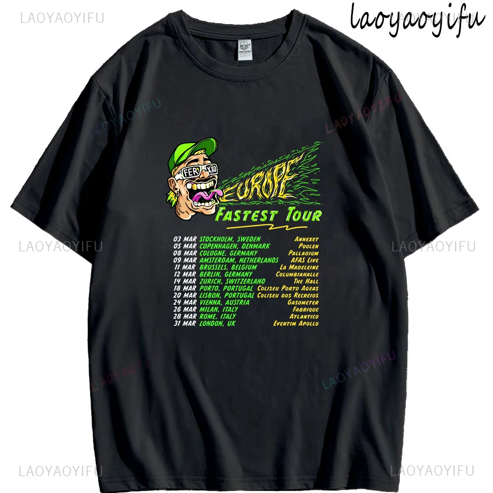 Feid Ferxxo EUR Fastest Tour 2025 футболка